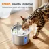 Oneisall 2 Liter Stainless Steel Cat Water Fountain W/ 3-Layer Filtration & Faucet Design image thumbnail 5