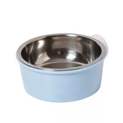 Mini & Moe Simple Blue Small Pet Food & Water Bowl - Image 2
