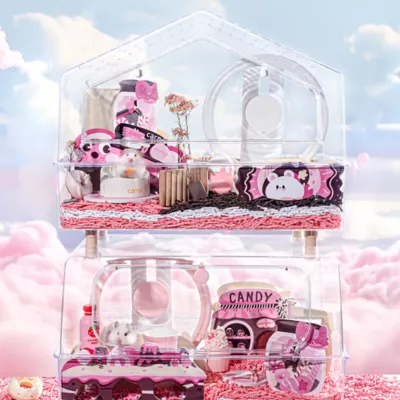Mini & Moe Sugar Jar- Hideout & Treat Dispenser for Hamsters - Image 4