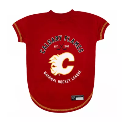 Pets First NHL Calgary Flames Pet Tee Shirt for Dog & Cat - Image 1