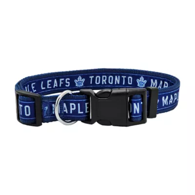 Pets First NHL Toronto Maple Leafs Satin Dog Collar - Image 1