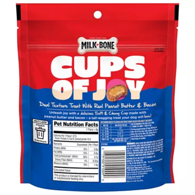 Milk-Bone Peanut Buttery Cups, Filled Soft Dog Treats With Jif Peanut Butter & Real Bacon - Image 2