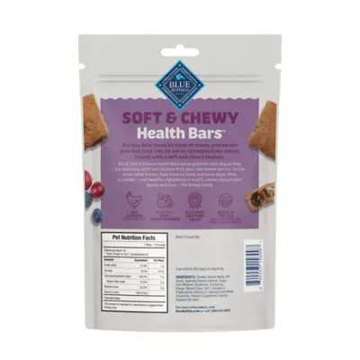 Blue Buffalo Soft & Chewy Health Bars, Adult Dog Treats Baked with Real Chicken & Mixed Berries - Image 2