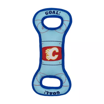 Pets First NHL Calgary Flames Rink Tug Dog Toy - Image 1
