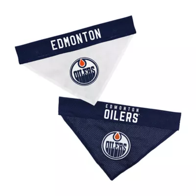 Pets First NHL Edmonton Oilers Reversible Pet Bandana for Dog & Cat - Image 1