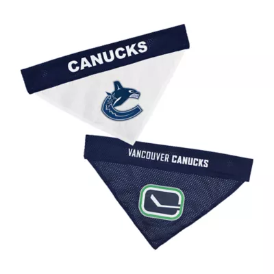 Pets First NHL Vancouver Canucks Reversible Pet Bandana for Dog & Cat - Image 1