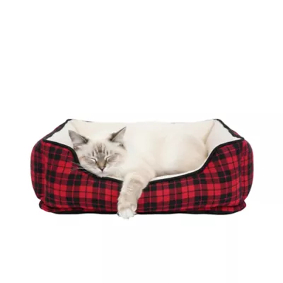 PawsPik Cozy Fleece & Plush Orthopedic Bolster Dog & Cat Bed - Image 1