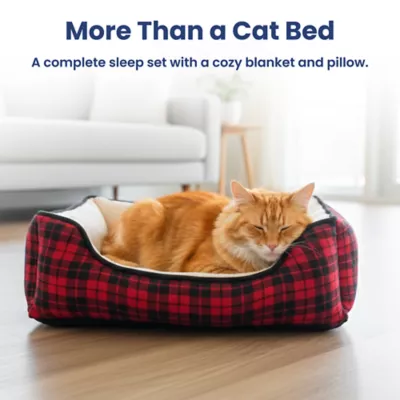 PawsPik Cozy Fleece & Plush Orthopedic Bolster Dog & Cat Bed - Image 3