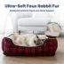 PawsPik Cozy Fleece & Plush Orthopedic Bolster Dog & Cat Bed image thumbnail 4