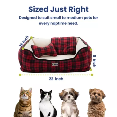 PawsPik Cozy Fleece & Plush Orthopedic Bolster Dog & Cat Bed - Image 7