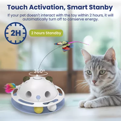 PawsPik Feather Frenzy 4-Function Interactive Cat Toy - Image 5