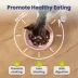 PawsPik Lynx Ceramic Raised Slow Feeder Cat Bowl image thumbnail 3