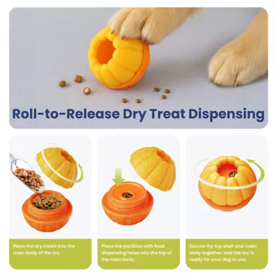 PawsPik 2-In-1 Rolling Treat Dispenser & Frozen Lick Enrichment Dog Toy - Image 3