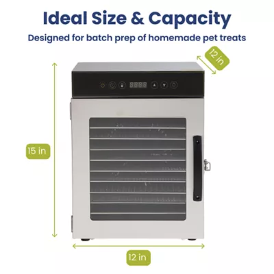 PawsPik 12-Tray Stainless Steel Dog & Cat Treat Dehydrator - Image 9