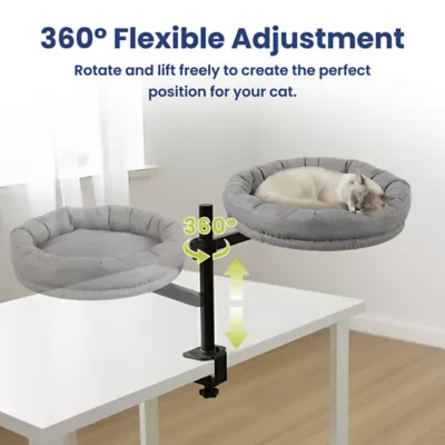 PawsPik Adjustable 360° Desk Cotton Cat Nest Bed - Image 4