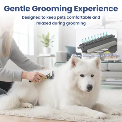 PawsPik 3-In-1 Groom Rake, Deshedder, & Comb Combo Dog Brush - Image 8
