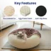 PawsPik Orthopedic Memory Foam Donut Dog & Cat Bed image thumbnail 2