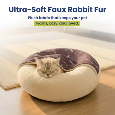PawsPik Orthopedic Memory Foam Donut Dog & Cat Bed - Image 4