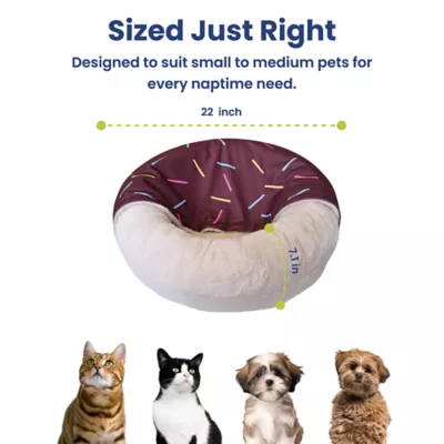 PawsPik Orthopedic Memory Foam Donut Dog & Cat Bed - Image 7