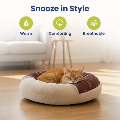 PawsPik Orthopedic Memory Foam Donut Dog & Cat Bed - Image 9