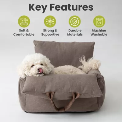 PawsPik Convertible Plush 3-In-1 Pet Carrier, Travel Bed, & Car Seat - Image 2