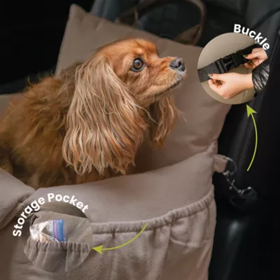 PawsPik Convertible Plush 3-In-1 Pet Carrier, Travel Bed, & Car Seat - Image 4
