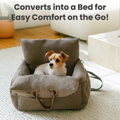 PawsPik Convertible Plush 3-In-1 Pet Carrier, Travel Bed, & Car Seat - Image 7