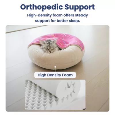 PawsPik Orthopedic Memory Foam Donut Dog & Cat Bed - Image 3