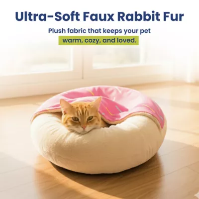 PawsPik Orthopedic Memory Foam Donut Dog & Cat Bed - Image 4