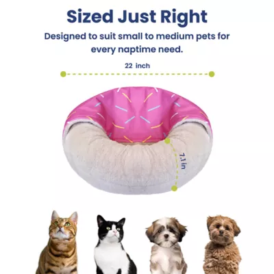 PawsPik Orthopedic Memory Foam Donut Dog & Cat Bed - Image 7