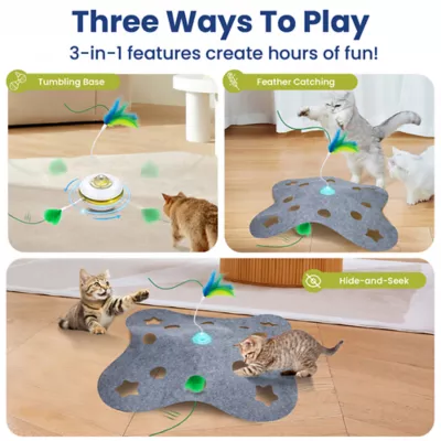 PawsPik Tumbling 3-In-1 Hide & Seek Cat Toy - Image 3