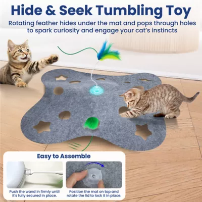 PawsPik Tumbling 3-In-1 Hide & Seek Cat Toy - Image 6