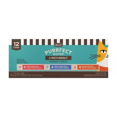 Merrick Purrfect Variety Pack Wet Cat Food, 85 g x 12 - Image 1