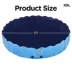 Yaheetech Foldable Pet Pool with Sprinkler - Blue, XXL, 63-in image thumbnail 3