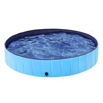 Yaheetech Foldable Pet Pool - Black, Blue, Gray, XXL, 63-in - Image 1