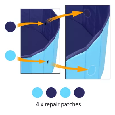 Yaheetech Foldable Pet Pool - Black, Blue, Gray, XXL, 63-in - Image 5