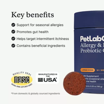 PetLab Co. Allergy & Immune Probiotic Dog Supplement, Pork Flavor, Small to Large Dogs - Image 2