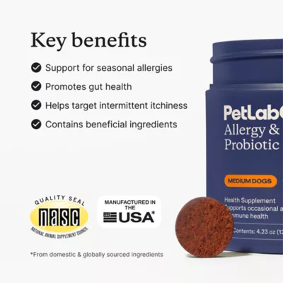 PetLab Co. Allergy & Immune Probiotic Dog Supplement, Pork Flavor, Small to Large Dogs - Image 2