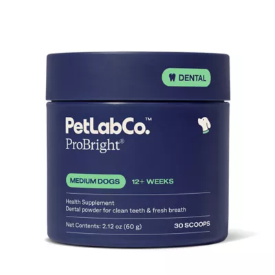 PetLabCo. ProBright Dental Powder for Dogs, Breath Freshening, 30 Servings, XS to Large Dogs - Image 1