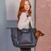 Cleverpup Lightweight Transit Tote Dog Carrier W/ Food-Safe Pouch & Poop Bag Dispenser, 4 Pc Set image thumbnail 2
