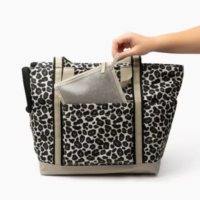 Cleverpup Lightweight Transit Tote Dog Carrier W/ Food-Safe Pouch & Poop Bag Dispenser, 4 Pc Set - Image 9
