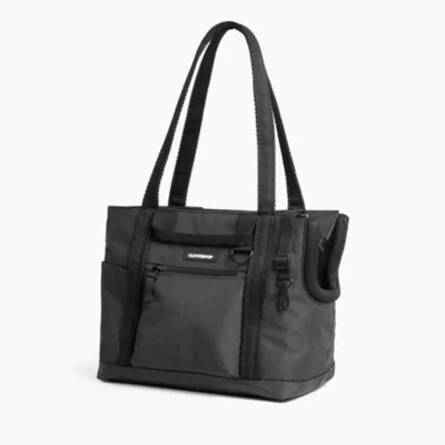 Cleverpup Lightweight Transit Tote Dog Carrier W/ Food-Safe Pouch & Poop Bag Dispenser, Graphite - Image 6