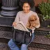 Cleverpup Lightweight Transit Tote Dog Carrier W/ Food-Safe Pouch & Poop Bag Dispenser, Graphite image thumbnail 9