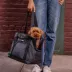 Cleverpup Lightweight Transit Tote Dog Carrier W/ Food-Safe Pouch & Poop Bag Dispenser, Graphite image thumbnail 10