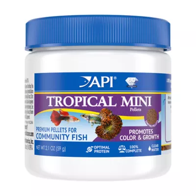 API® Tropical Mini Pellets Fish Food - 2.1 oz - Image 1