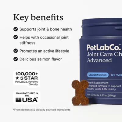 PetLab Co. Advanced Joint Care Chews for Dogs, Salmon Flavor, 30 Count, Small to Large Dogs - Image 2