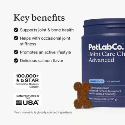 PetLab Co. Advanced Joint Care Chews for Dogs, Salmon Flavor, 30 Count, Small to Large Dogs - Image 2