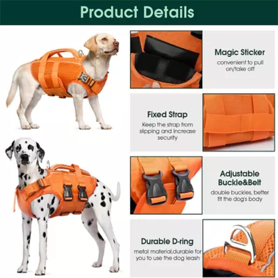 Kuoser Reflective Dog Floation Aid for Swimming, Boating & Water Sports - Image 3