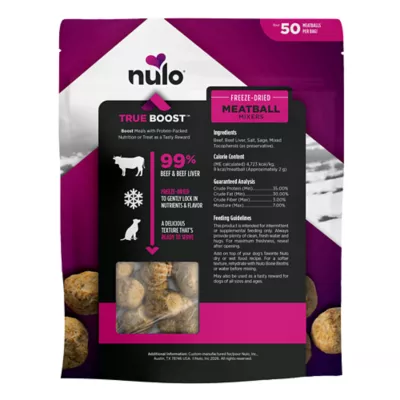 Nulo True Boost Freeze Dried Meatball Mixers All Lifestages Dog Food Toppers - 3.5 oz - Image 2