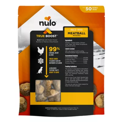 Nulo True Boost Freeze Dried Meatball Mixers All Lifestages Dog Food Toppers - 3.5 oz - Image 2